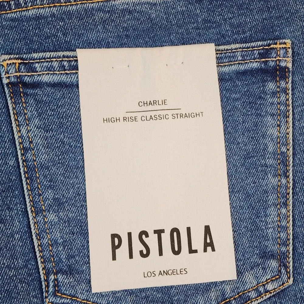 Pistola Medium Blue Straight Leg Jeans